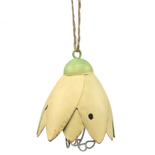 Floristik24 Decoration hanger metal flower 13cm 3pcs