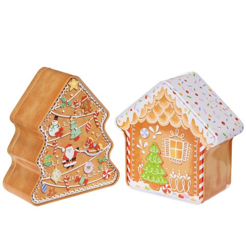 Christmas tin, cookie tin,