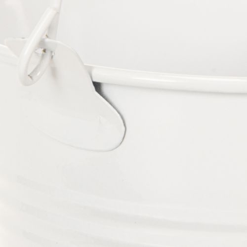 Product Metal buckets, white, Ø12cm, H10cm, 8 pieces
