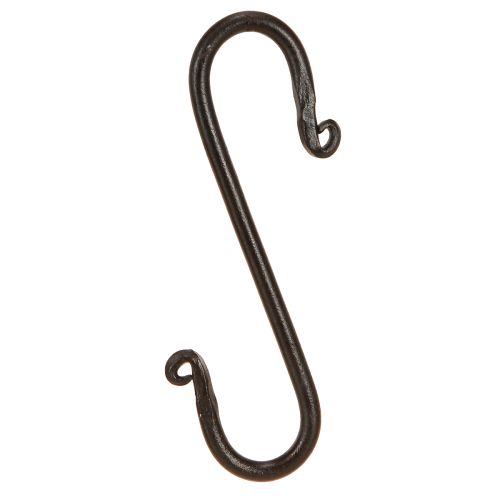 Floristik24 Metal hook S hook for decoration in black 8cmx15cm 2pcs