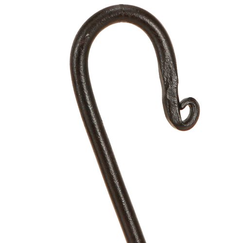 Product Metal hook S hook for decoration in black 8cmx15cm 2pcs