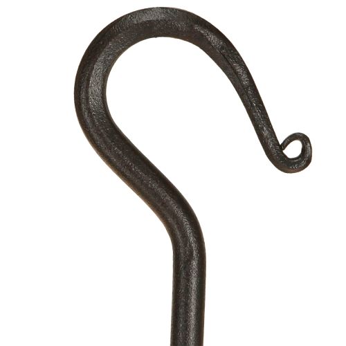 Floristik24 Metal Hook Black Hook for Decoration for Hanging 21cm 2pcs
