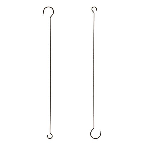 Floristik24 Metal hooks brown 35cm 12pcs