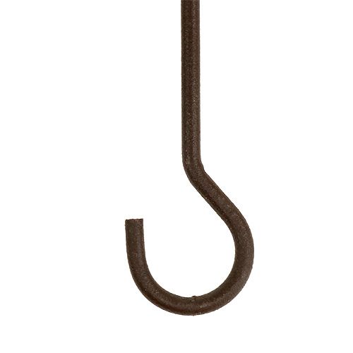 Floristik24 Metal hooks brown 35cm 12pcs