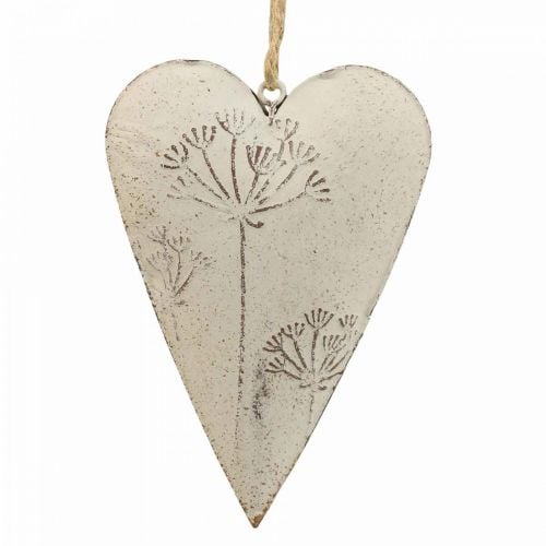 Metal heart, decorative heart for hanging, heart decoration H11cm 3pcs