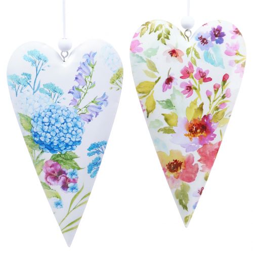 Floristik24 Metal hearts to hang 17.5 cm 4pcs