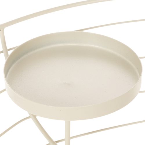 Round Advent wreath candle holder for four tea lights or candles, 35cm | Floristik24.ie