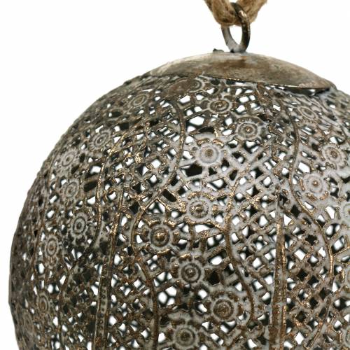 Metal ball antique for hanging Ø13.5cm