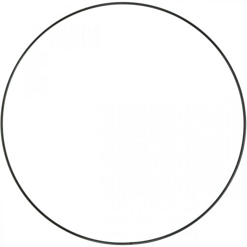 Floristik24 Metal Ring Decorative Ring Scandi Ring Decorative Loop Black Ø40cm 4 Pcs