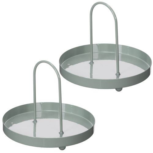 Product Decorative tray for use in the kitchen and to decorate the dining table, high handle, 18cm