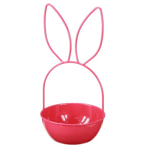 Product Easter planter, decoration, rabbit, metal basket for indoor/outdoor use, 33cm