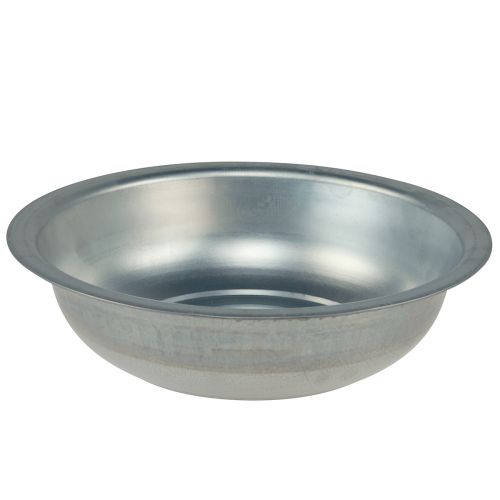 Floristik24 Metal bowl used look bowl silver metal Ø31.5cm H8cm