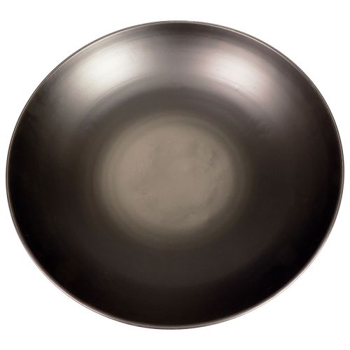 Floristik24 Decorative bowl metal black round metal bowl with base Ø50cm