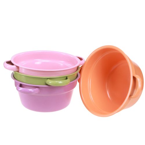 Product Metal Bowl Decorative Bowl 4 Spring Colors Ø17cm 4pcs