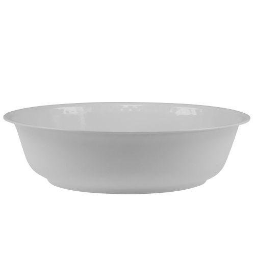 Product Metal bowl white bowl enamel look Ø25cm H7cm