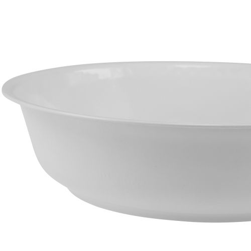 Product Metal bowl white bowl enamel look Ø25cm H7cm