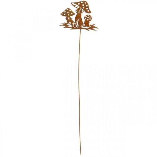 Floristik24 Autumn plugs toadstools, metal decoration, flower plug patina 39cm