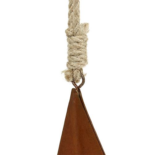 Floristik24 Metal star to hang on grate 21cm