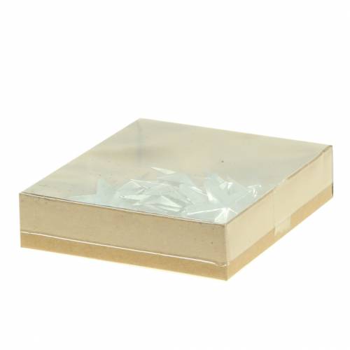 Floristik24 Star metal silver 4cm 48 pcs