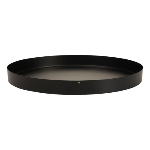 Product Metal Tray Decorative Tray Black Round Candle Tray Ø25cm 2pcs