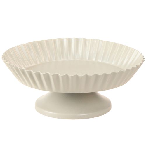 Floristik24 Metal plate gray decorative plate with base metal plate Ø14cm 2 pcs