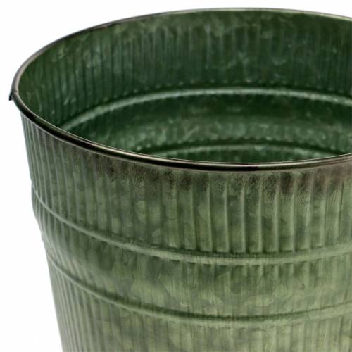 Floristik24 Plant pot orange, brown, green Ø15cm H14cm set of 3
