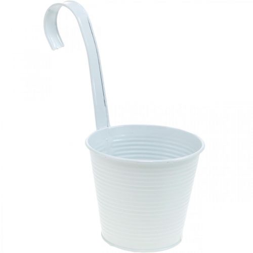 Floristik24 Planter, flower pot for hanging, flower decoration, hanging pot white Ø13.5cm
