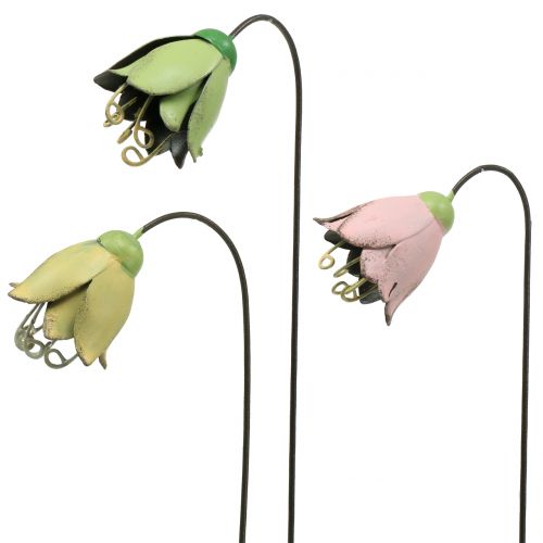 Flower plug metal tulip 34cm 3pcs