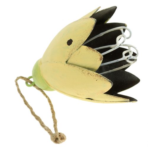 Floristik24 Decoration hanger metal flower 13cm 3pcs