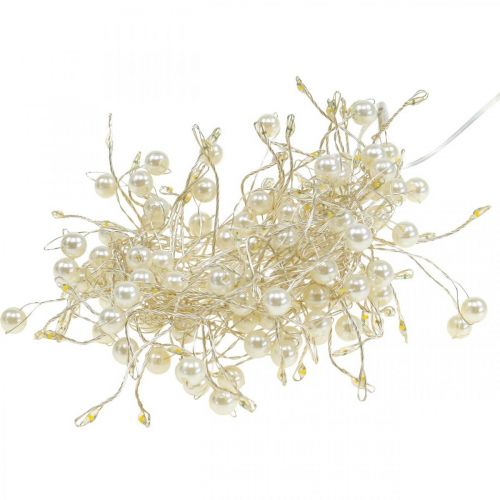 Floristik24 Cluster light chain LED indoor beads timer warm white 1.2m
