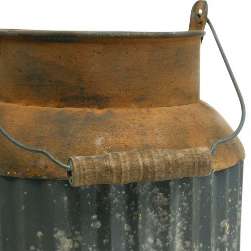 Floristik24 Deco milk jug vintage look metal planter garden decoration H35cm