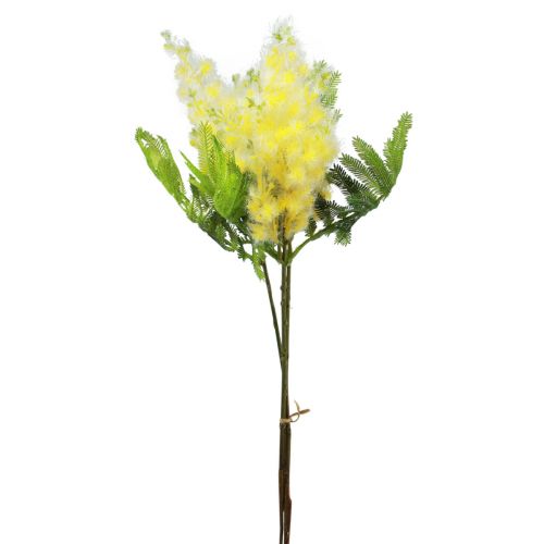 Floristik24 Artificial plant silver acacia mimosa yellow flowering 53cm 3pcs
