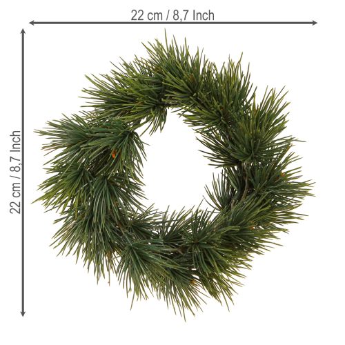 Floristik24 Mini Advent wreath artificial like real pine needles Ø22cm