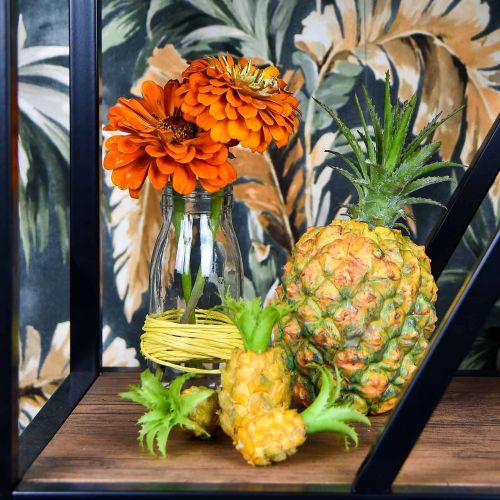 Product Mini Pineapple Set Decorative Fruit Artificial Tropical Party 6 Pieces
