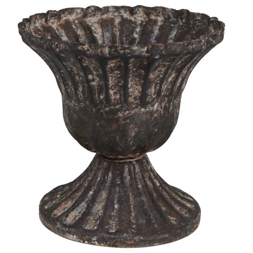 Floristik24 Mini decorative trophy vintage metal black rust Ø8cm H8.5cm 2pcs