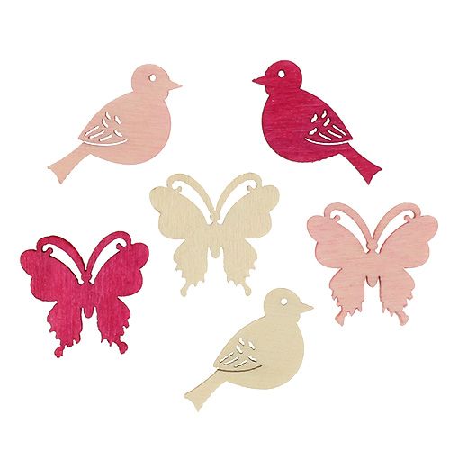 Mini Spring Scatter Decoration 2cm Pink Assorted 144 pcs