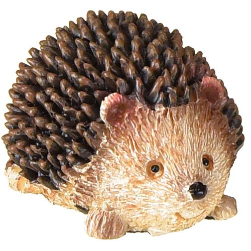 Mini hedgehog decoration figures autumn hand-painted 4×2.5×2cm 6 pieces
