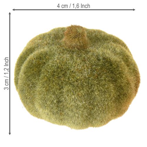 Product Mini pumpkin decoration flocked scatter decoration 6 colors Ø4cm 24 pcs
