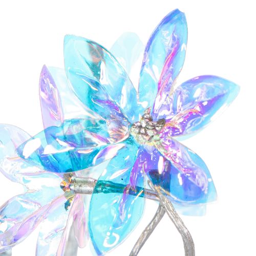 Artificial flowering branch with iridescent blossoms, 80cm | Floristik24.ie