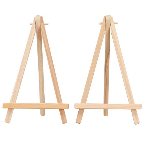 Product Mini easel card holder wood natural 11x19cm 6 pcs