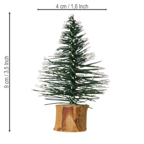 Product Mini fir trees snow-covered winter forest Ø5cm H8cm 12 pcs