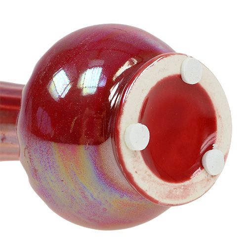 Floristik24 Mini vase Ø5cm H10cm mother-of-pearl red 6pcs