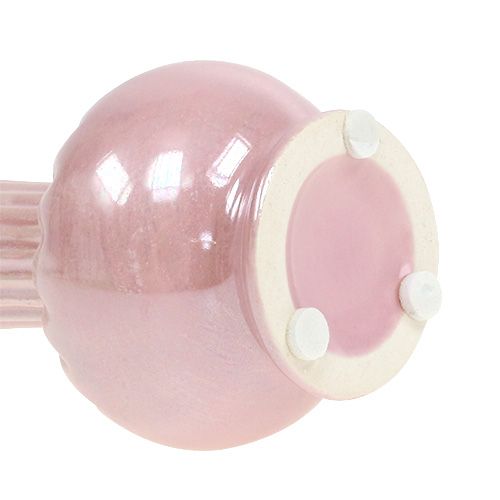 Floristik24 Mini vase mother of pearl pink Ø5cm H10cm 6pcs