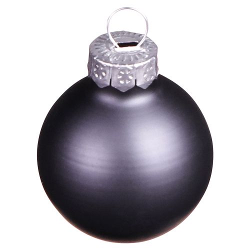 Product Mini Christmas Balls Anthracite Glass Balls Ø3cm 22 pcs