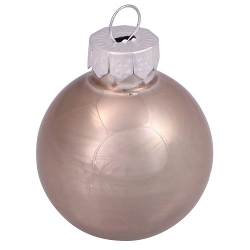 Product Mini Christmas balls glass tree balls cashmere Ø3cm 22 pcs