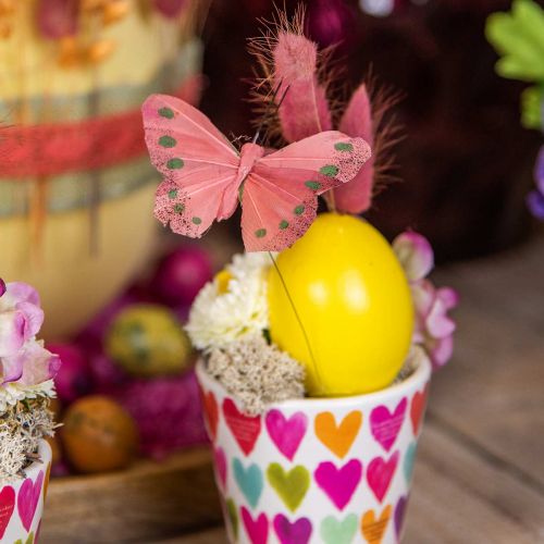 Product Mini Butterfly on Wire Red, Green 6.5cm 12 pcs