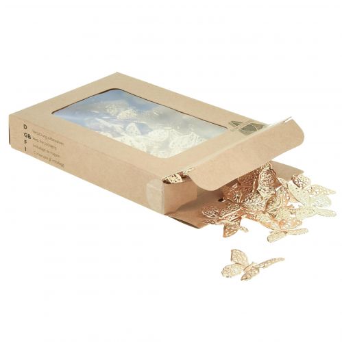 Product Mini Butterflies Metal Scatter Decoration Golden 3cm 50 Pcs