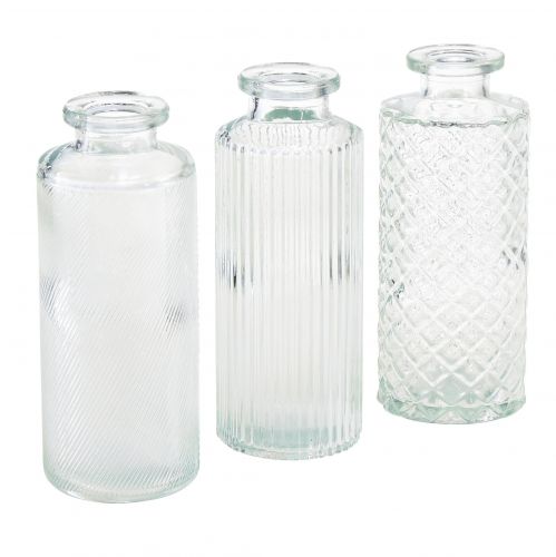 Floristik24 Mini vases glass decorative bottle vases Ø5cm H13cm 3pcs