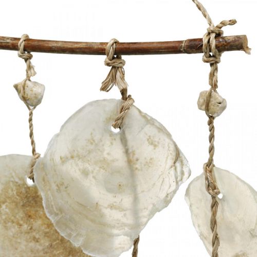 Floristik24 Maritime decoration hanger, capiz shells, summer decoration L73cm W35cm