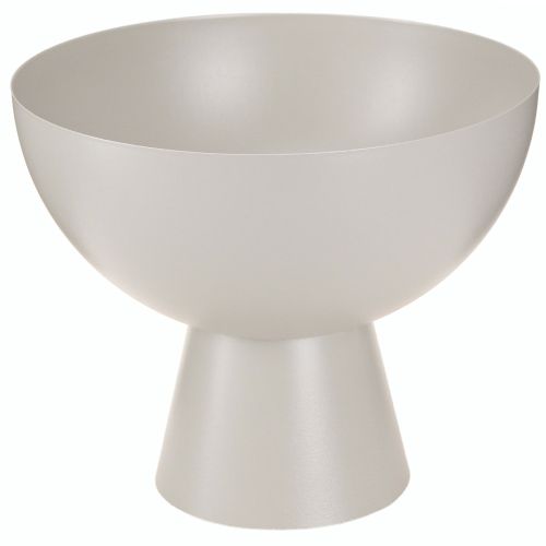 Floristik24 Modern plant bowl metal decorative trophy grey Ø20cm H16.5cm